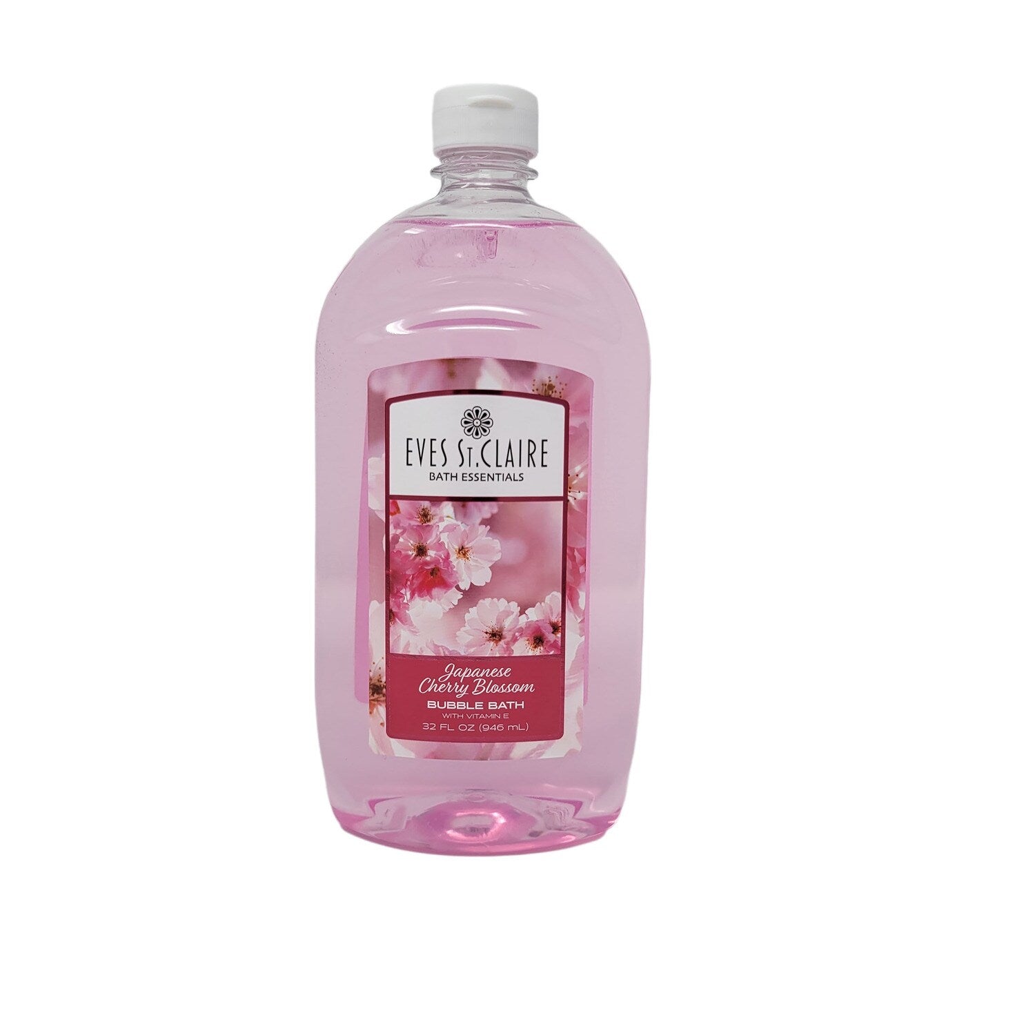 Claire Japanese Cherry Blossom Bubble Bath with Vitamin E, 32 fl. oz. (Pack 12)