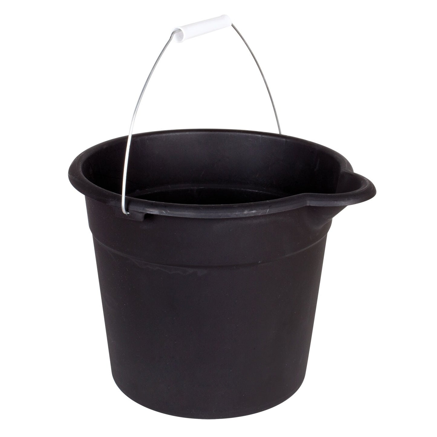 Black Plastic Buckets with Handles, 9-qt. (Pack of 4)