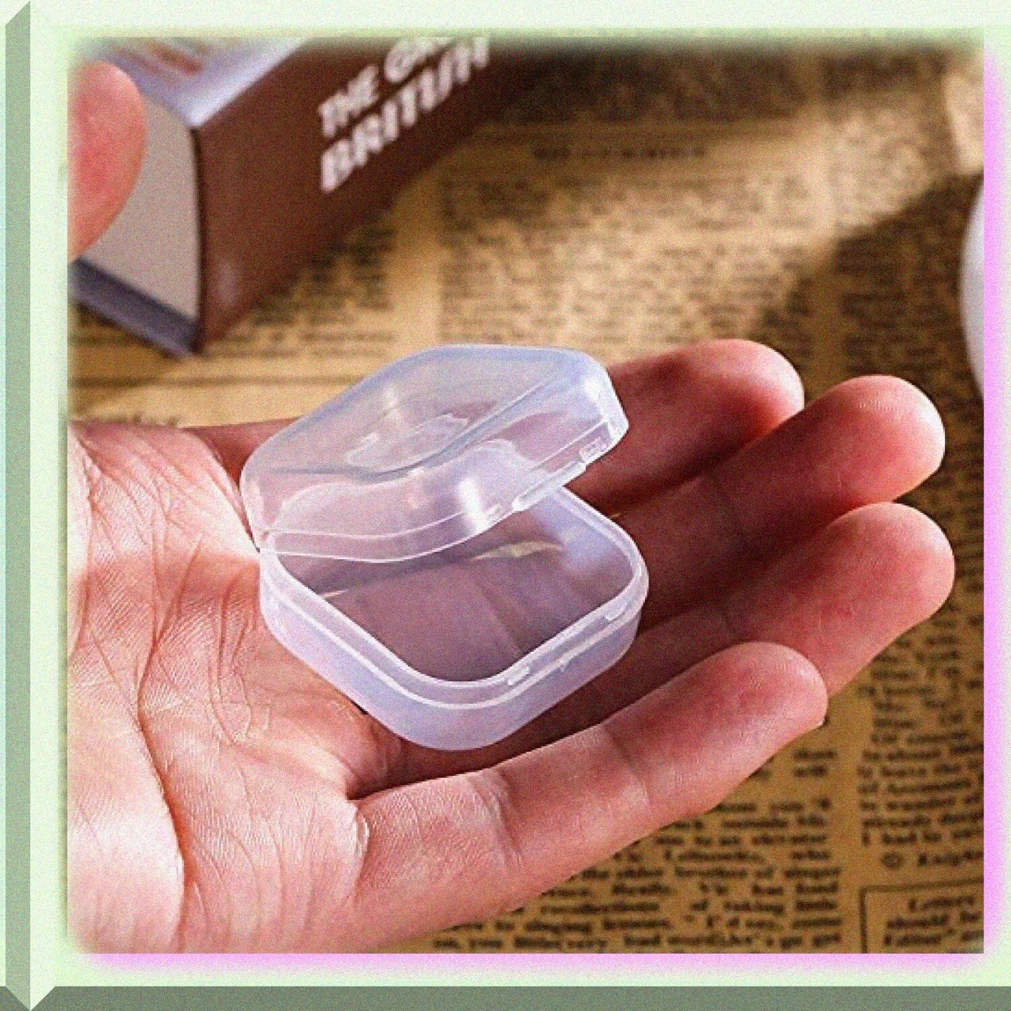 12 Pack Clear Plastic Beads Storage Containers