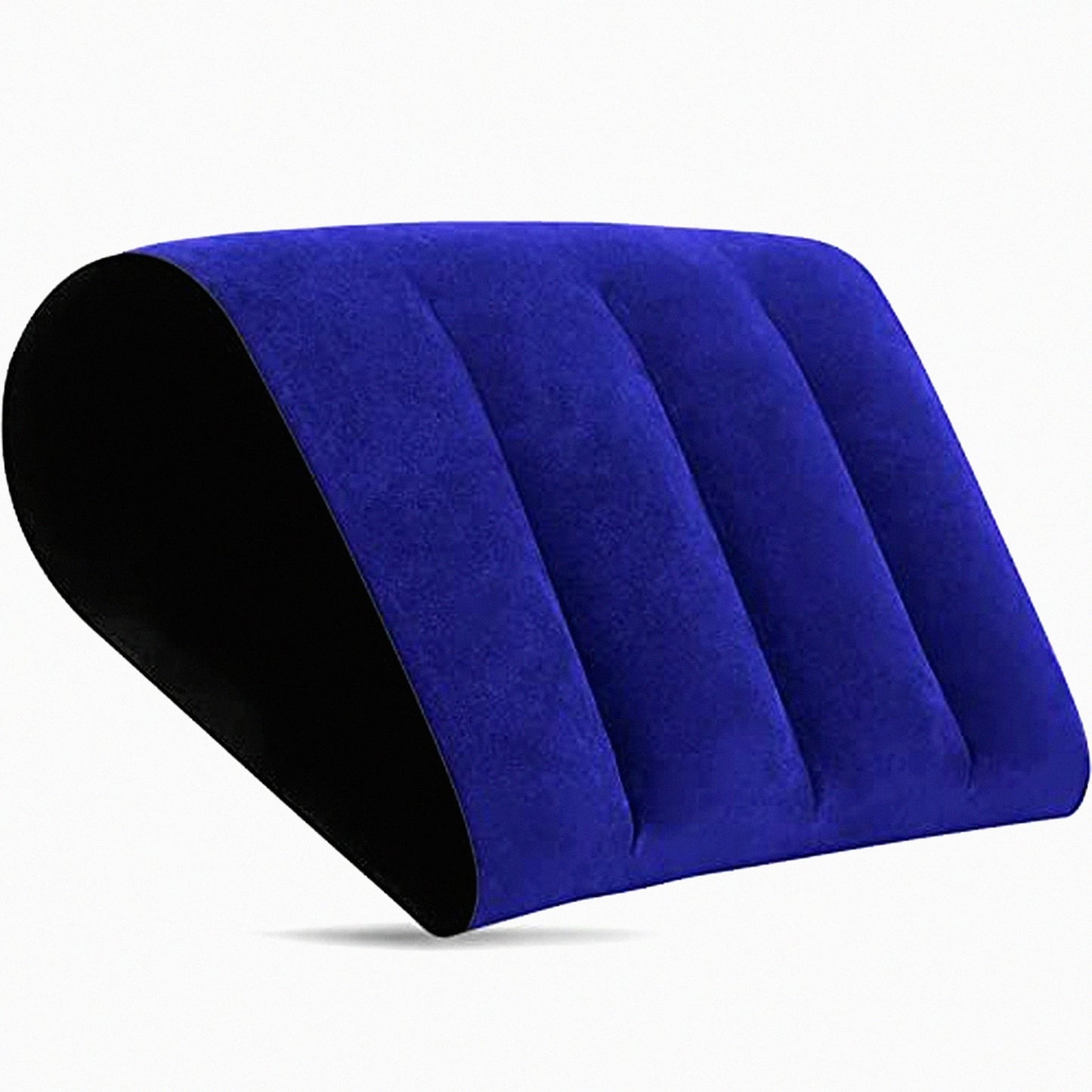 ElevateEase Inflatable Posture Aid Wedge - Lumbar Leg Support Pillow for Sleeping, Travel, Yoga - Reduces Waist & Back Pressure - Blue