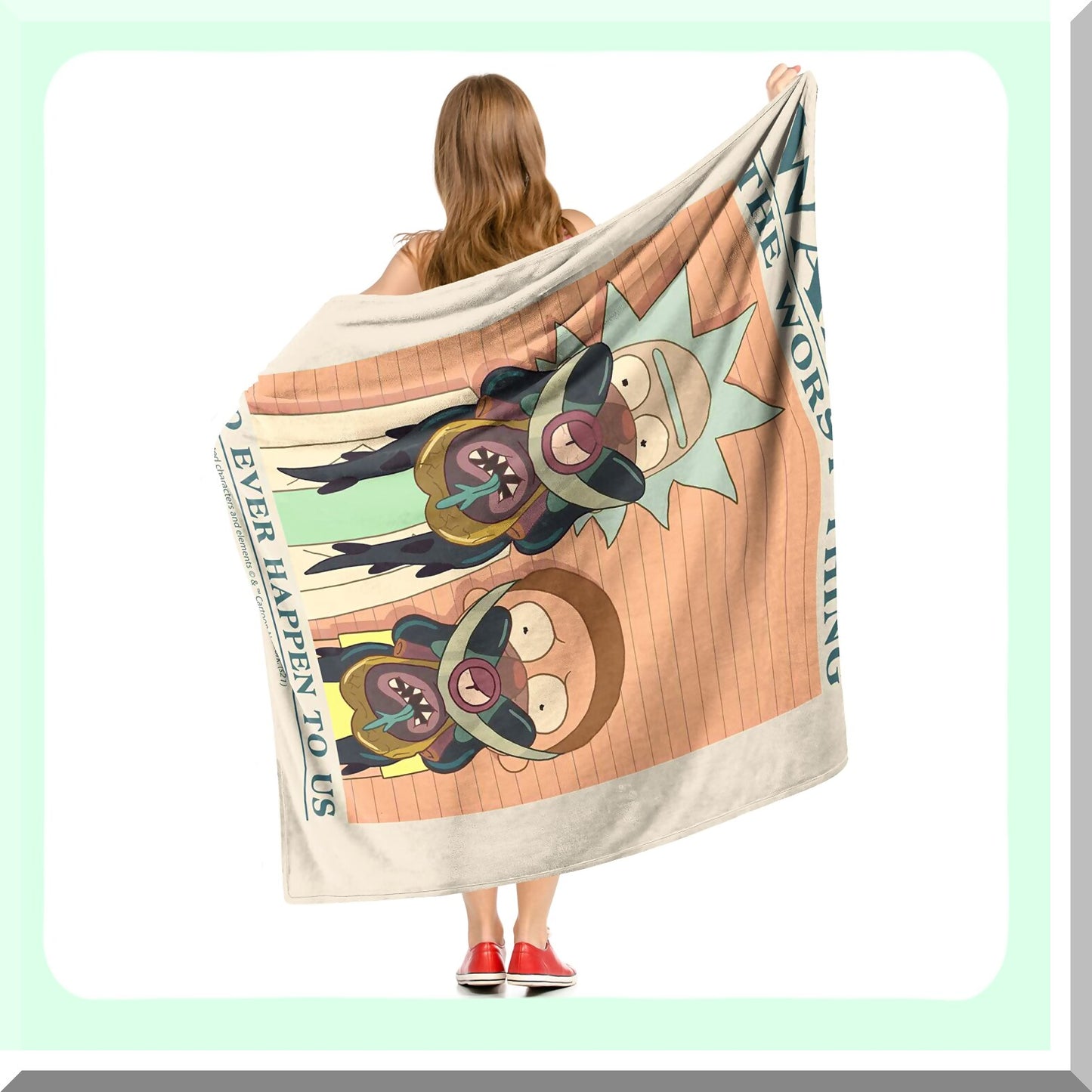 Interdimensional Cozy: Rick and Morty Silk Touch Throw Blanket, 50" x 60""
