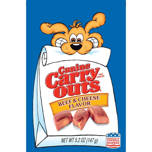 Canine Carry Outs Beef and Cheese Flavored Dog Snacks, 5.2-oz. (Pack of 12)