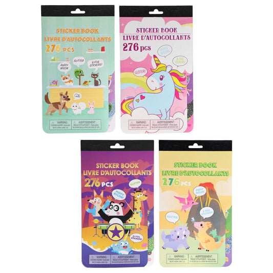 Colorful Sticker Books, 276-ct. Packs (Pack of 24)