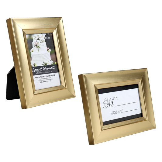 Special Memories Collection Mini Gold Photo Frames, 2.5x3.5 in. (Pack of 12)
