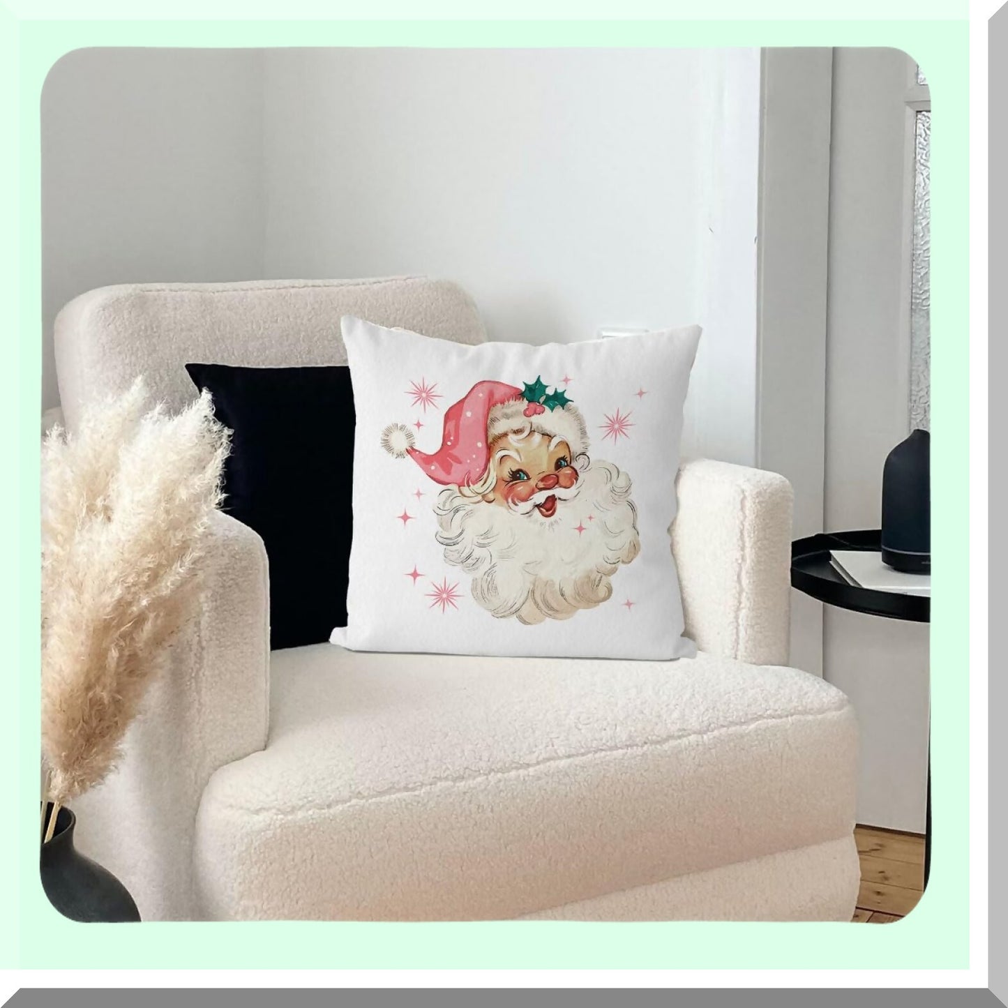 Retro Pink Throw Pillow Covers - Set of 2, 18x18 Inch Decorative Pink Pillowcases for Couch, Soft Pink Cushion Covers for Living Room