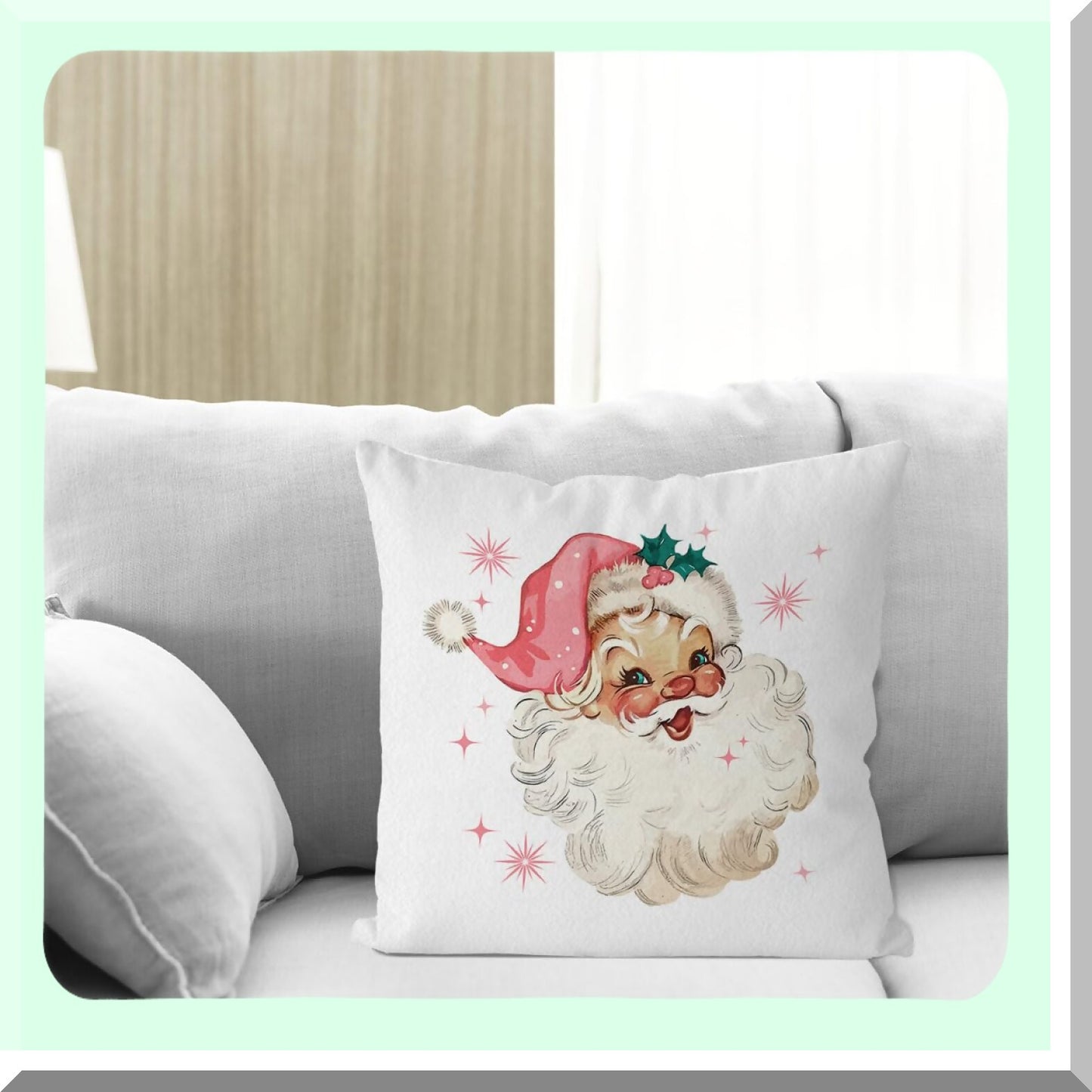 Retro Pink Throw Pillow Covers - Set of 2, 18x18 Inch Decorative Pink Pillowcases for Couch, Soft Pink Cushion Covers for Living Room