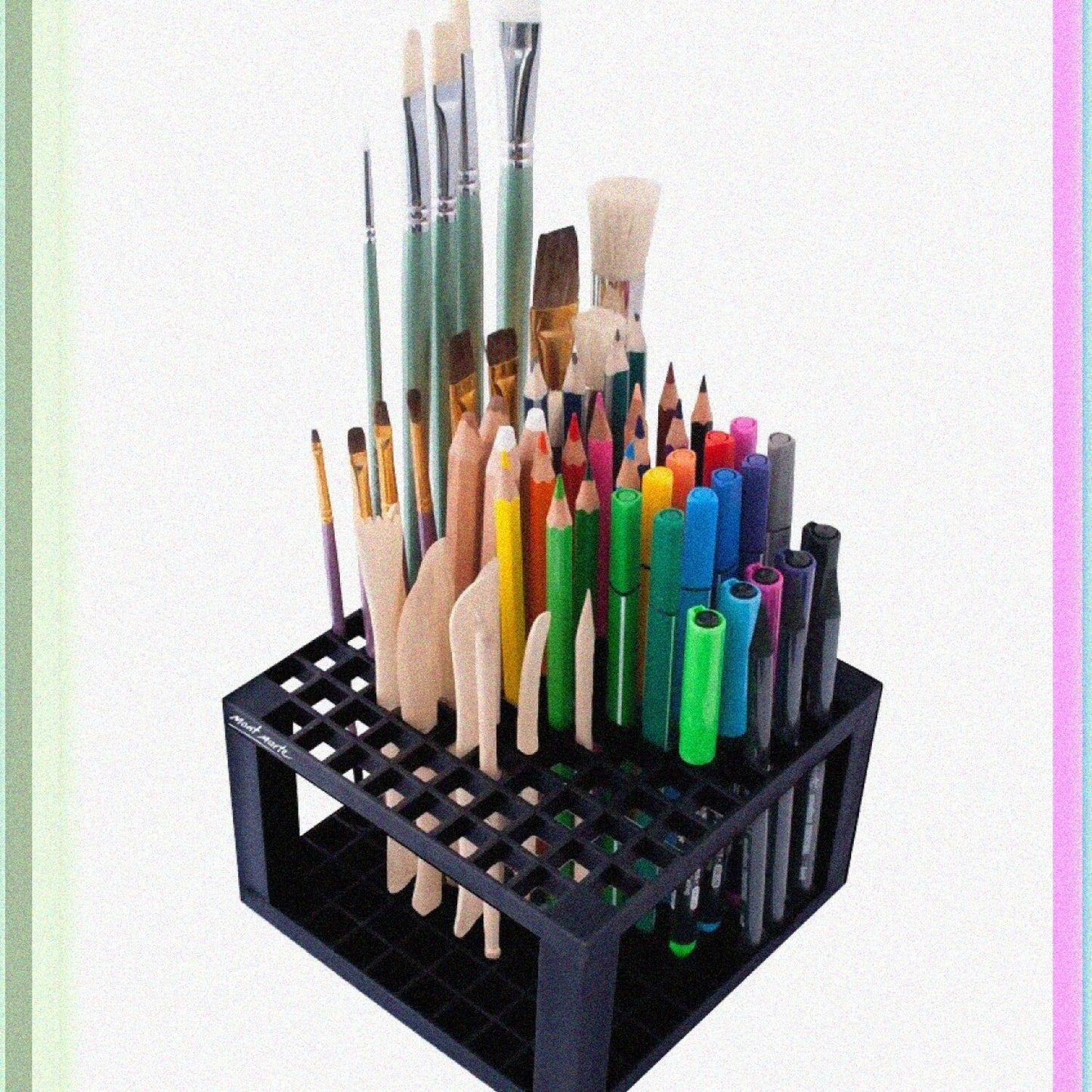96 Hole Plastic Pencil Brush Holder for Art Tools