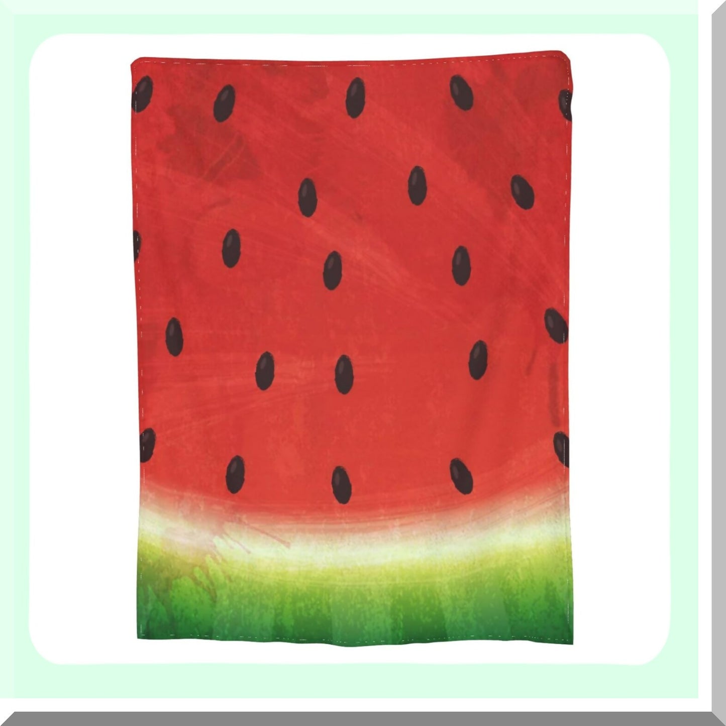 Watermelon Whimsy Fleece Blanket - Super Soft, Cozy, Lightweight, and Warm Plush Throw for Couch, Sofa, or Bed - 60x80 Inch Twin Size