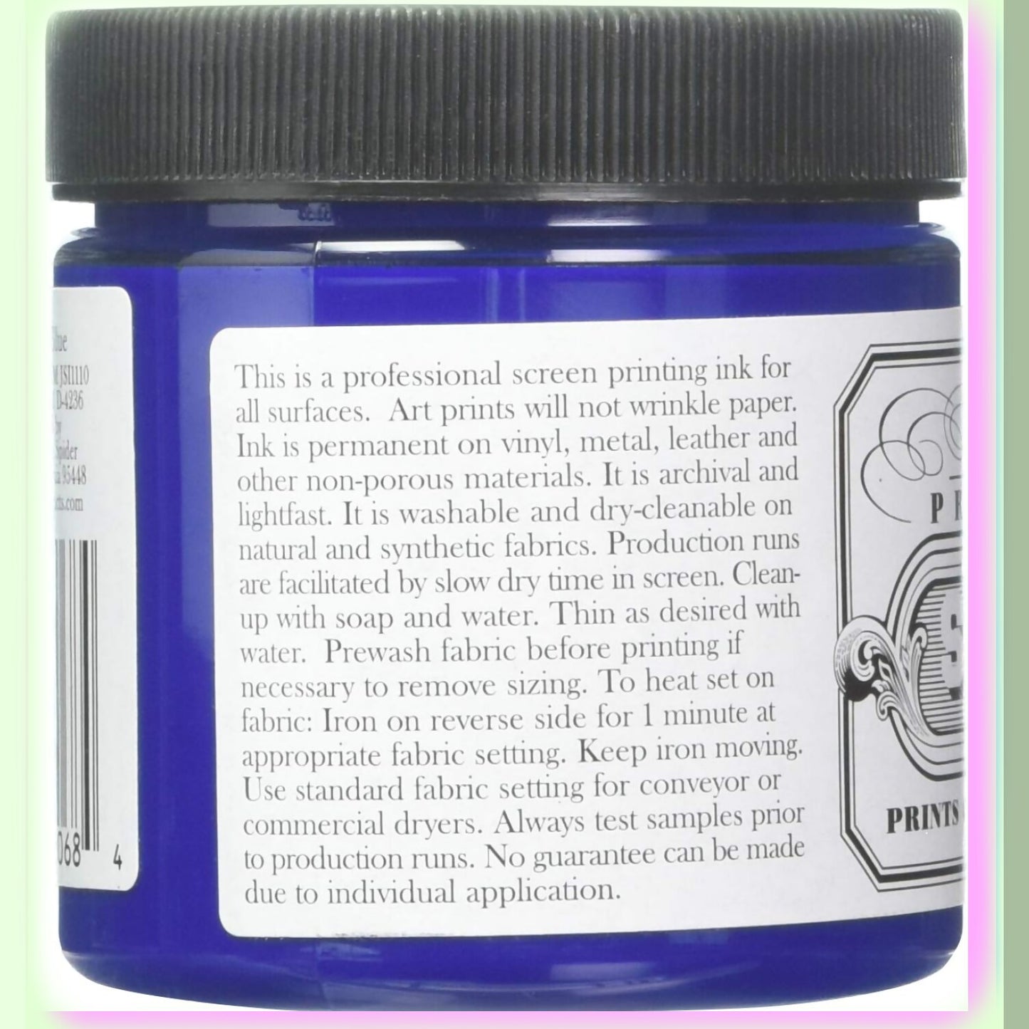 Royal Blue Water-Soluble Screen Print Ink 4oz