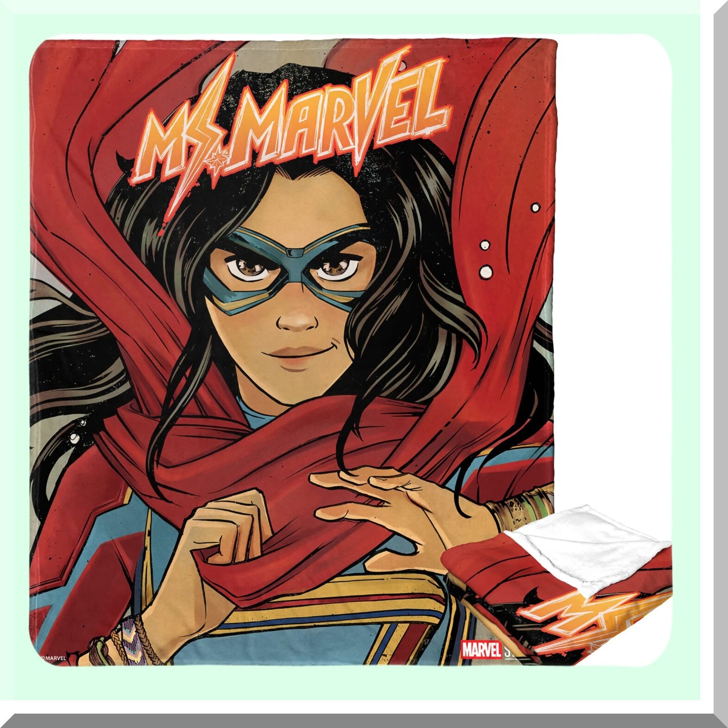 Marvel Heroine Silk Touch Throw Blanket, 50" x 60" - Featuring Ms Marvel