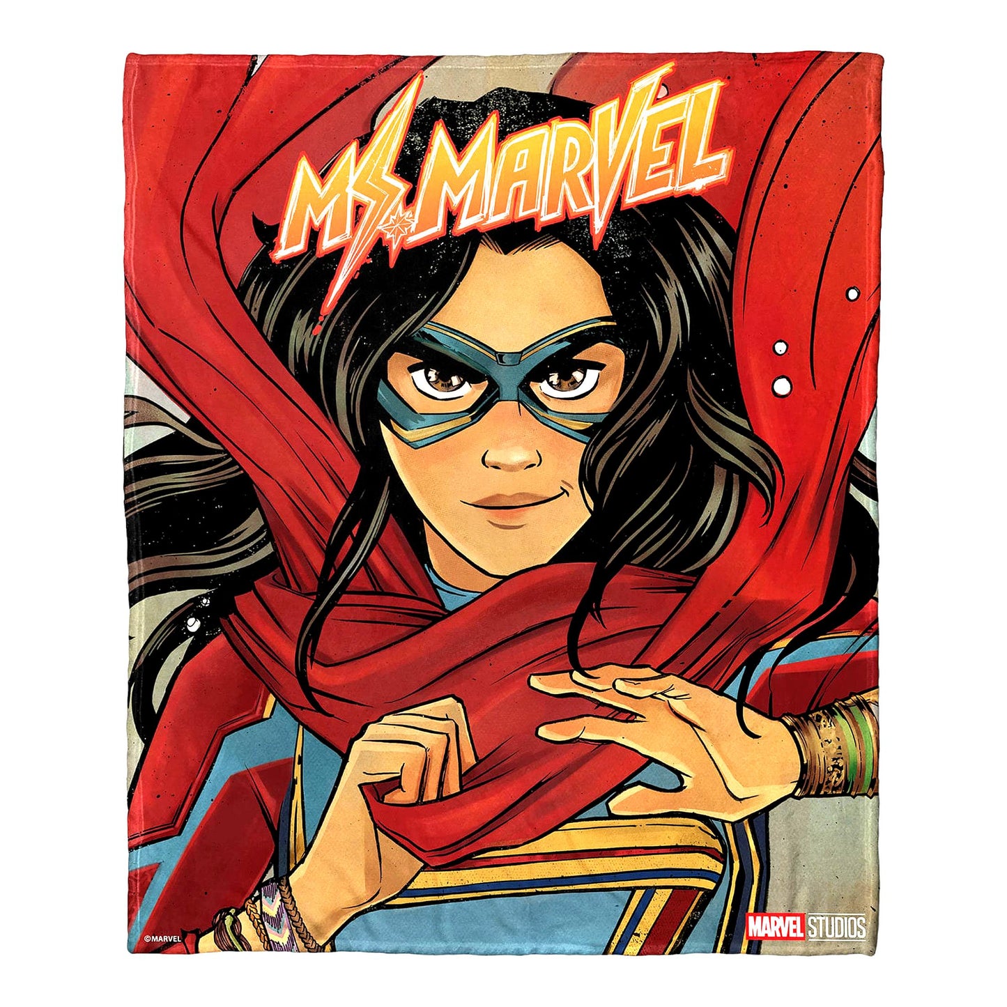 Marvel Heroine Silk Touch Throw Blanket, 50" x 60" - Featuring Ms Marvel