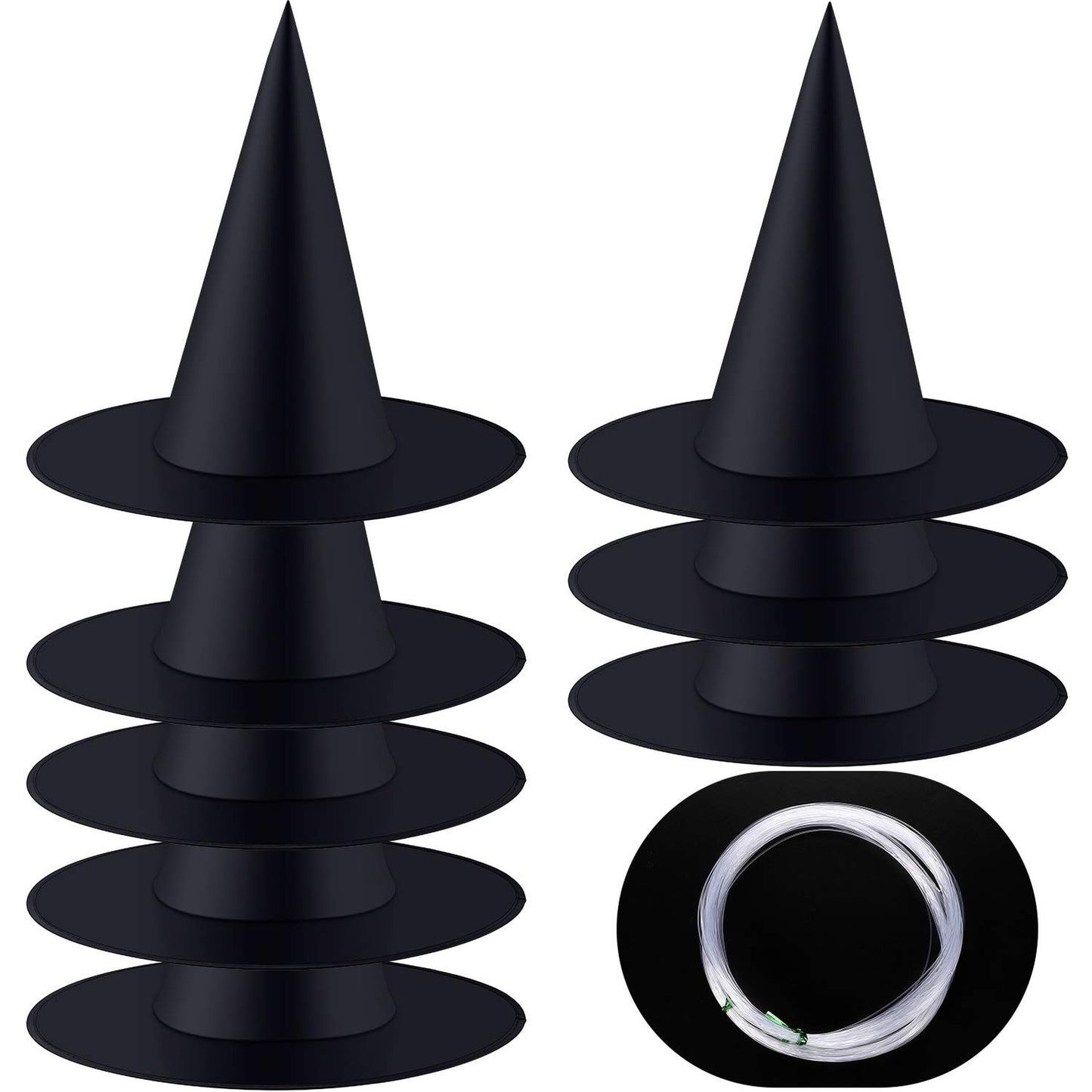 Black Hanging Hat Decorations for Parties and Outdoor Decor