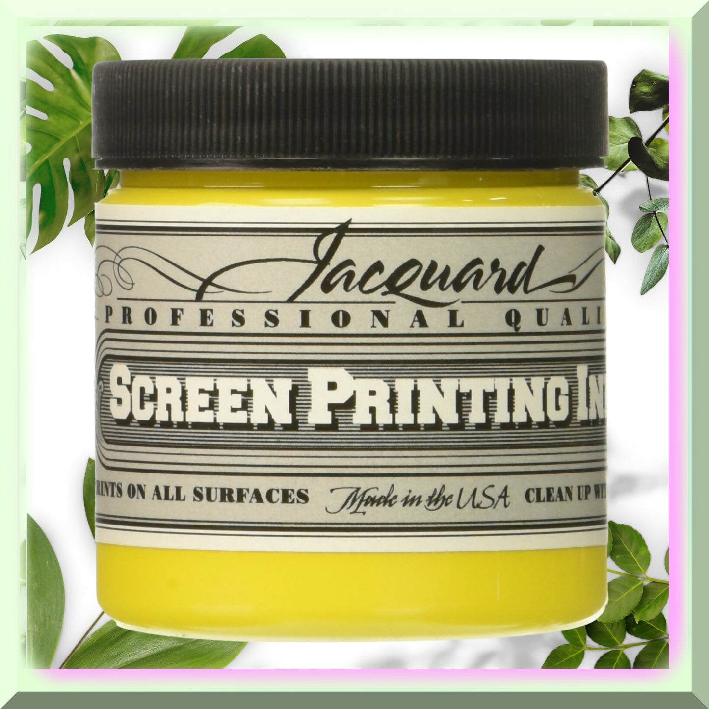 VibrantPrint Pro Water-Soluble Screen Ink 4oz Opaque Yellow