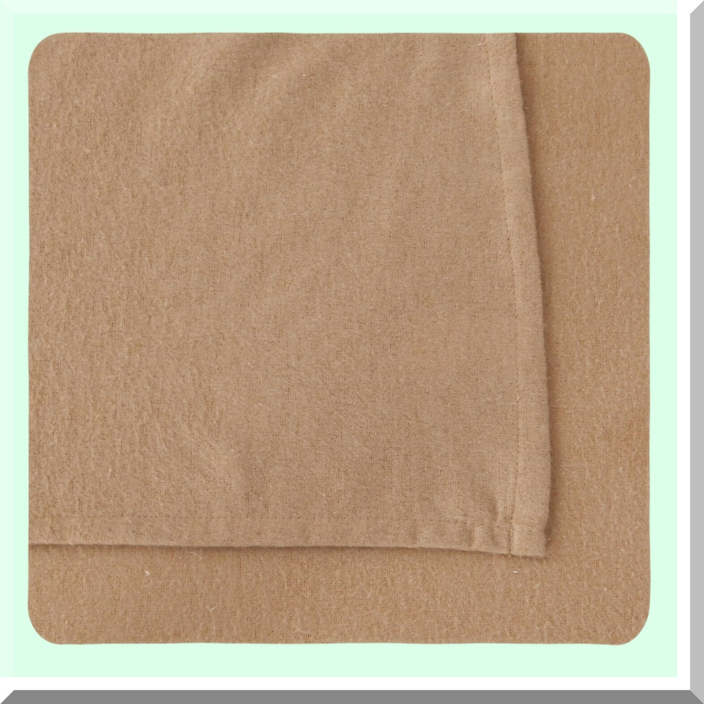 CozyBlend Heathered Sand Flannel Sheet Set - 4 Piece Warm Cotton Bedding with Double Brushed Softness, Includes Pillowcases for a Cozy Night's Sleep