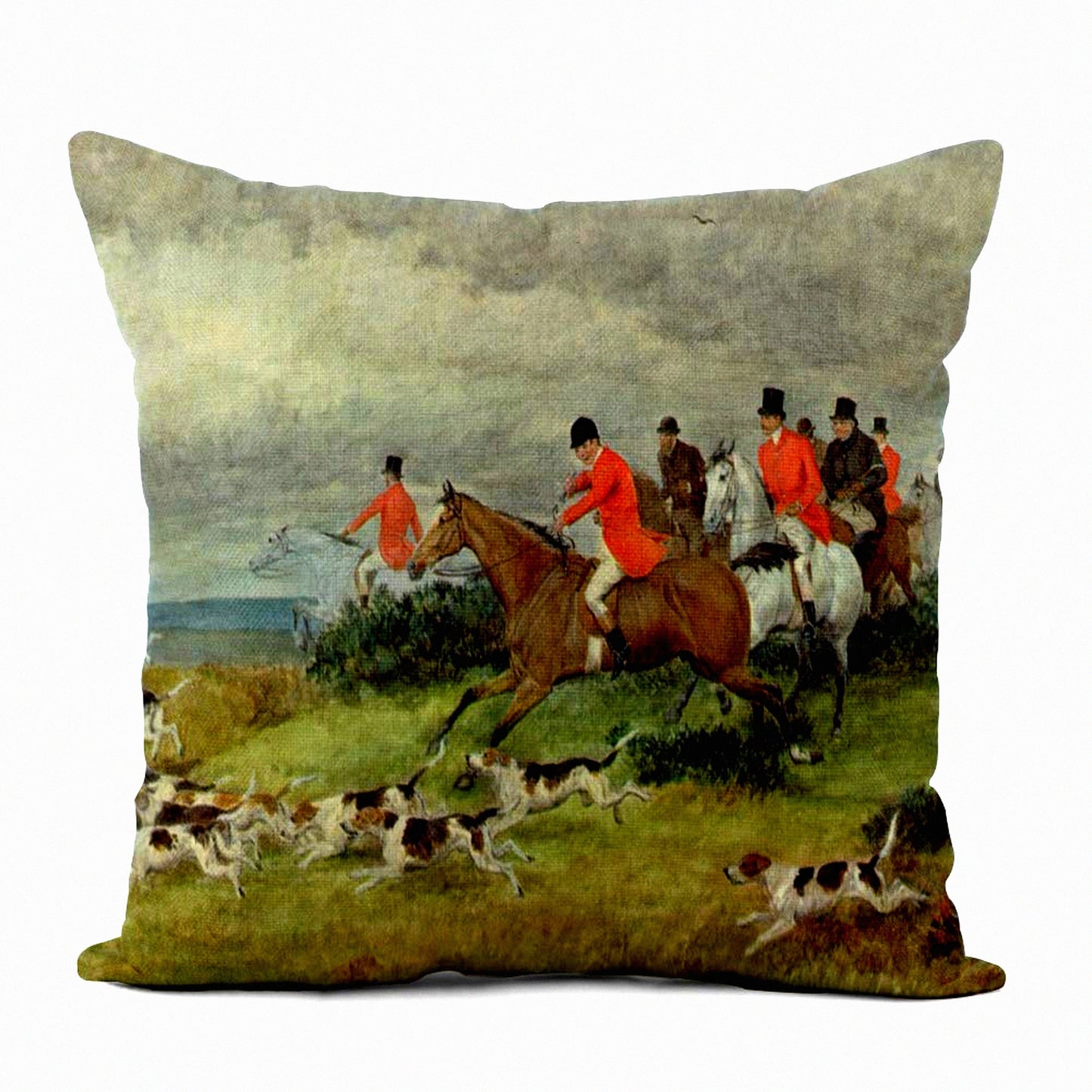 Fox Haven Decorative Pillow Cover - 18x18 Inch - Soft Velvet - Animal Print - Home Decor - Cushion Case - Randolph Collection