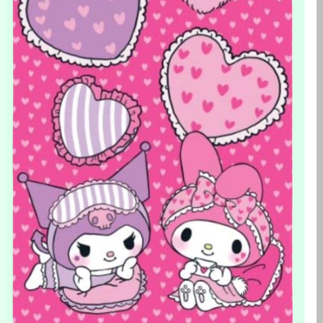 Cozy Melody Kuromi Fleece Throw - Soft Pink 45'x60' Blanket