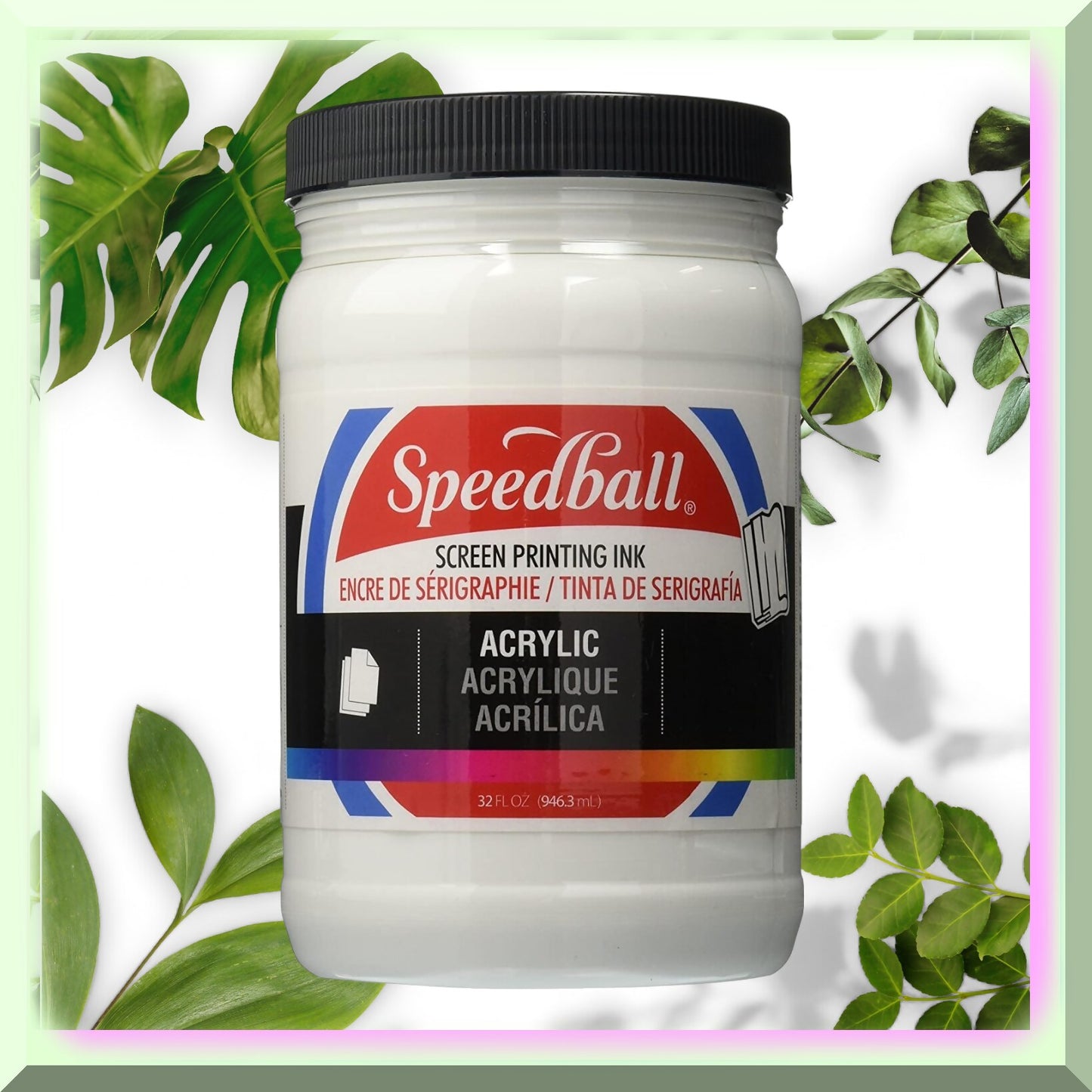 32oz White Acrylic Ink for Screen Printing