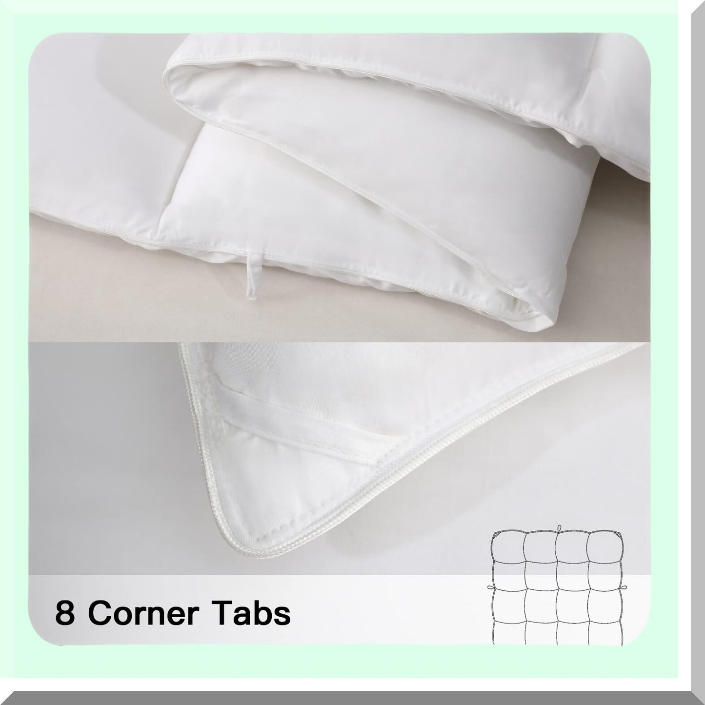BambooCool Comforter - Breathable Cooling Silky Soft Duvet Insert for Hot Sleepers - Twin Size All Season Comforter 88x64 Inches - White - 100% Viscose