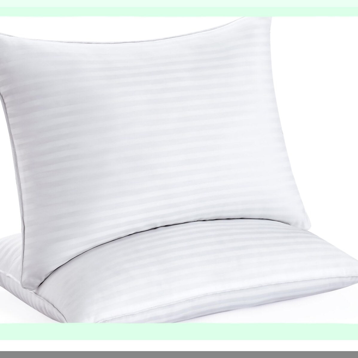 Luxury Cloud Standard White Pillow Set - 2 Pack - Plush Comfort Sleep Pillows - Hypoallergenic Bedding Accessories - Hotel Quality Soft Cushions