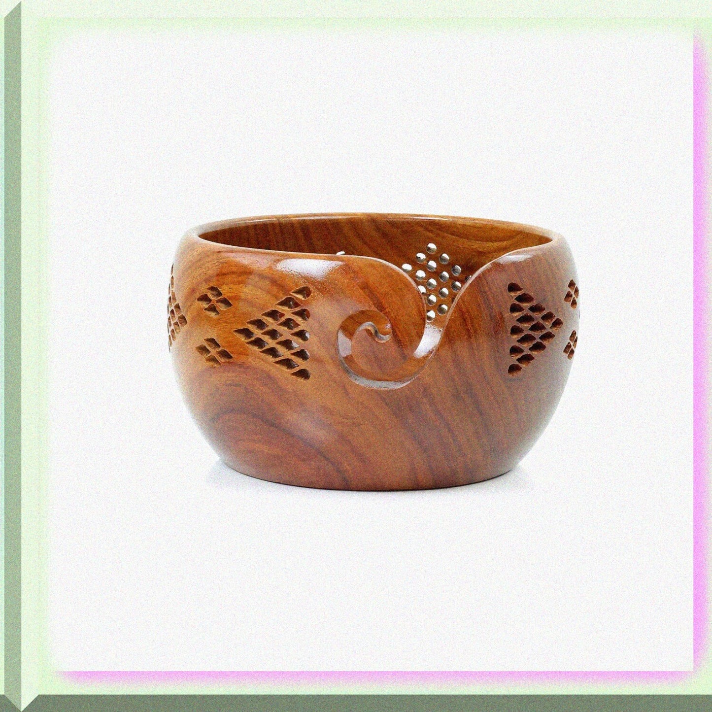 Rosewood Yarn Storage Bowl Medium
