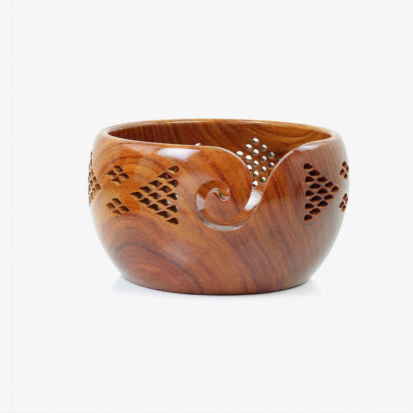 Rosewood Yarn Storage Bowl Medium