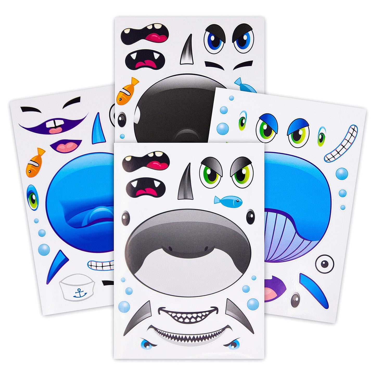 Sea Life Sticker Sheets Pack for Kids and Parties