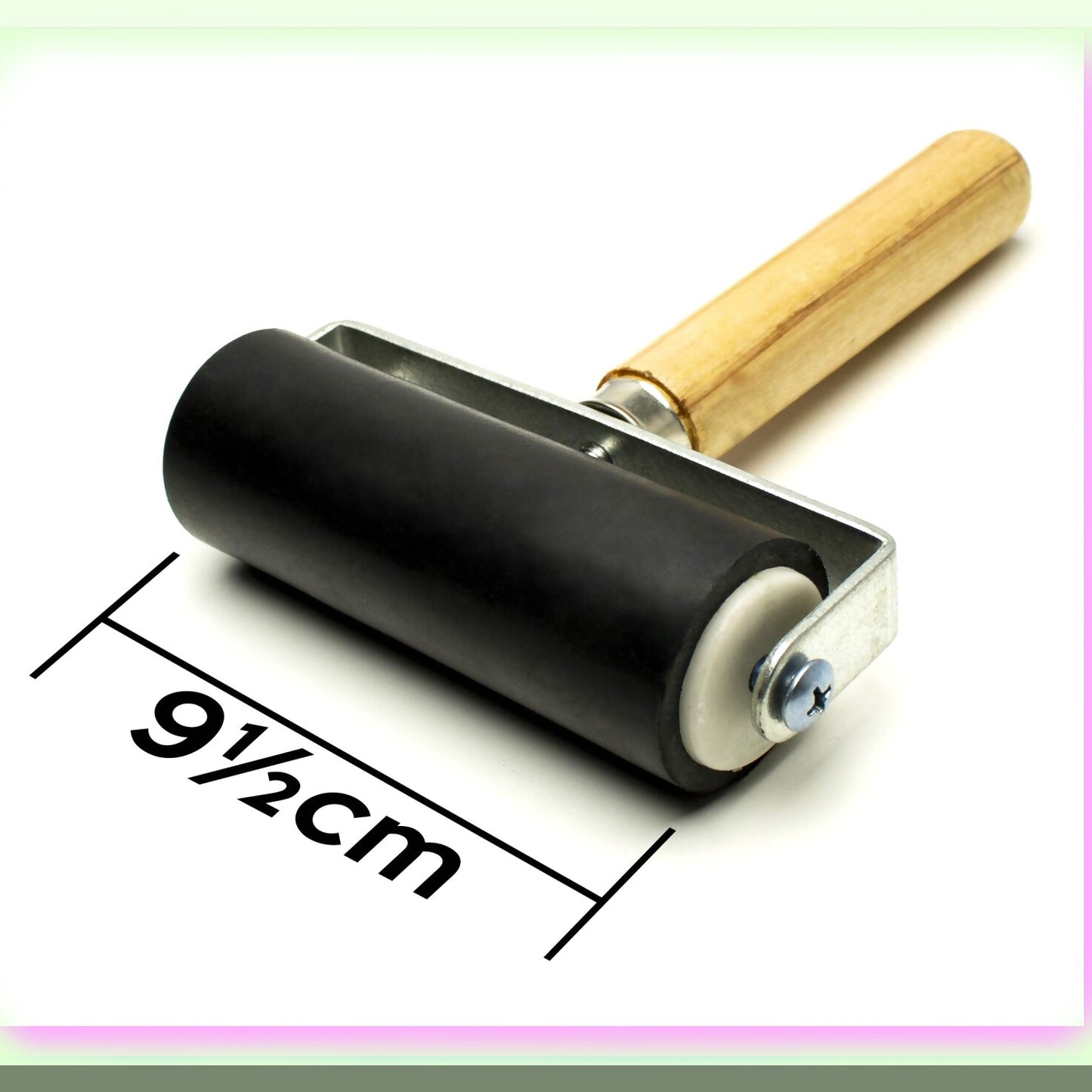 4-Inch Hard Rubber Brayer Roller for Ink and Printmaking