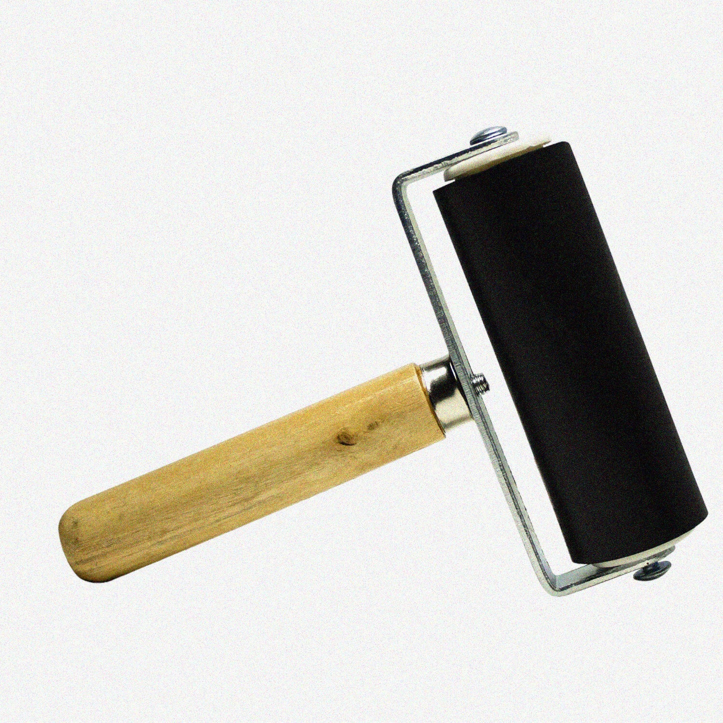 4-Inch Hard Rubber Brayer Roller for Ink and Printmaking