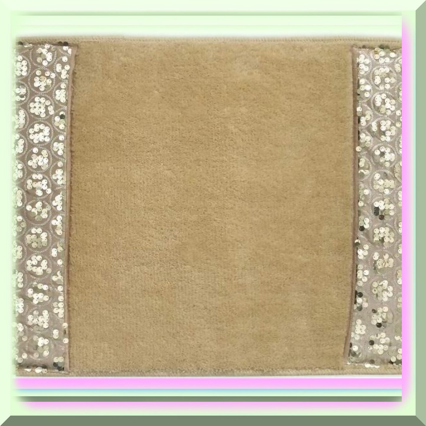 Sinatra Modern Bathroom Rug Champagne Gold 1pc