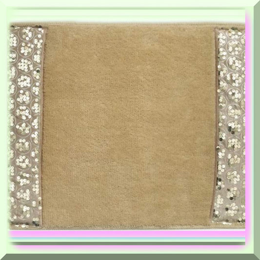 Sinatra Modern Bathroom Rug Champagne Gold 1pc