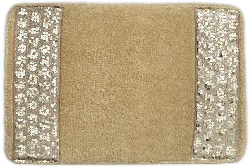 Sinatra Modern Bathroom Rug Champagne Gold 1pc