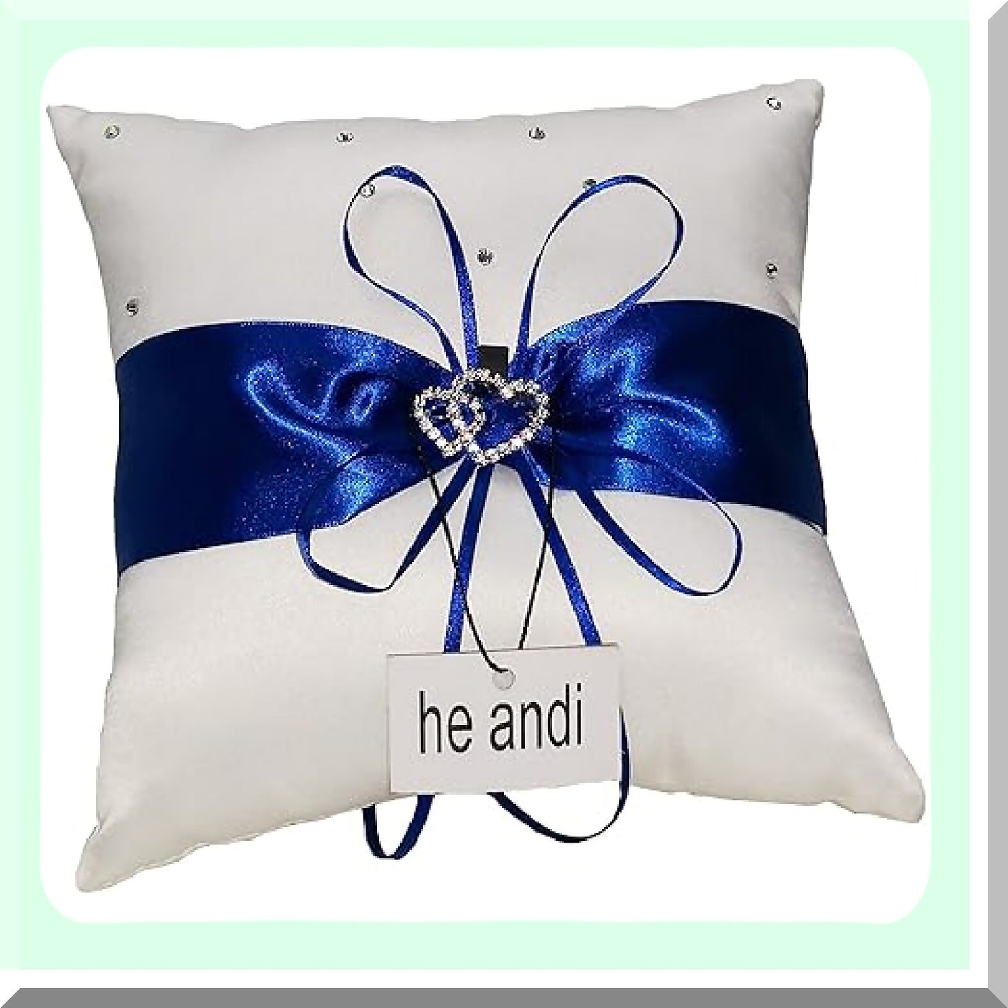 Elegant Wedding Ring Pillow in Multiple Colors