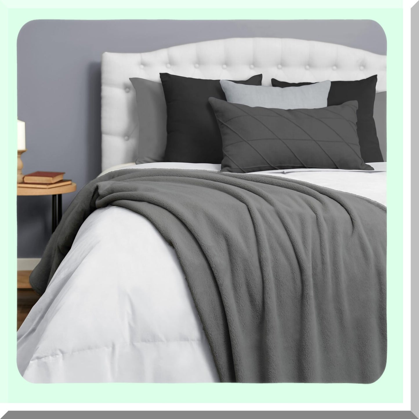Ultimate Cozy Warmwell Charcoal Throw Blanket - 108 x 90 inches