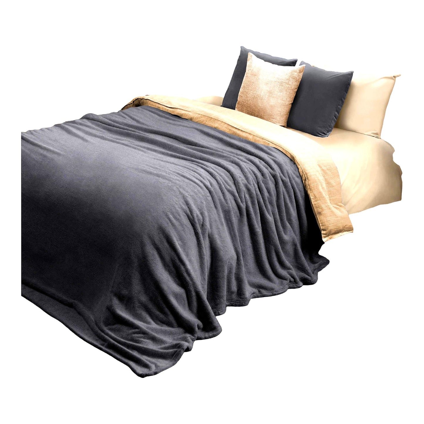 Ultimate Cozy Warmwell Charcoal Throw Blanket - 108 x 90 inches
