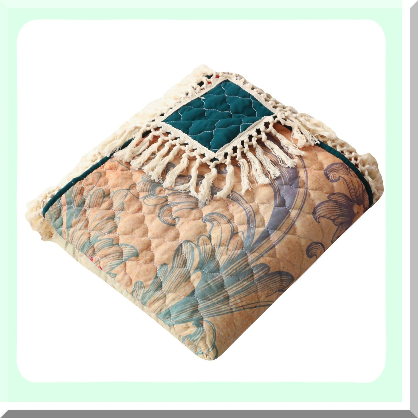LuxEden Quilted Throw Blanket - White, 50x60 inches