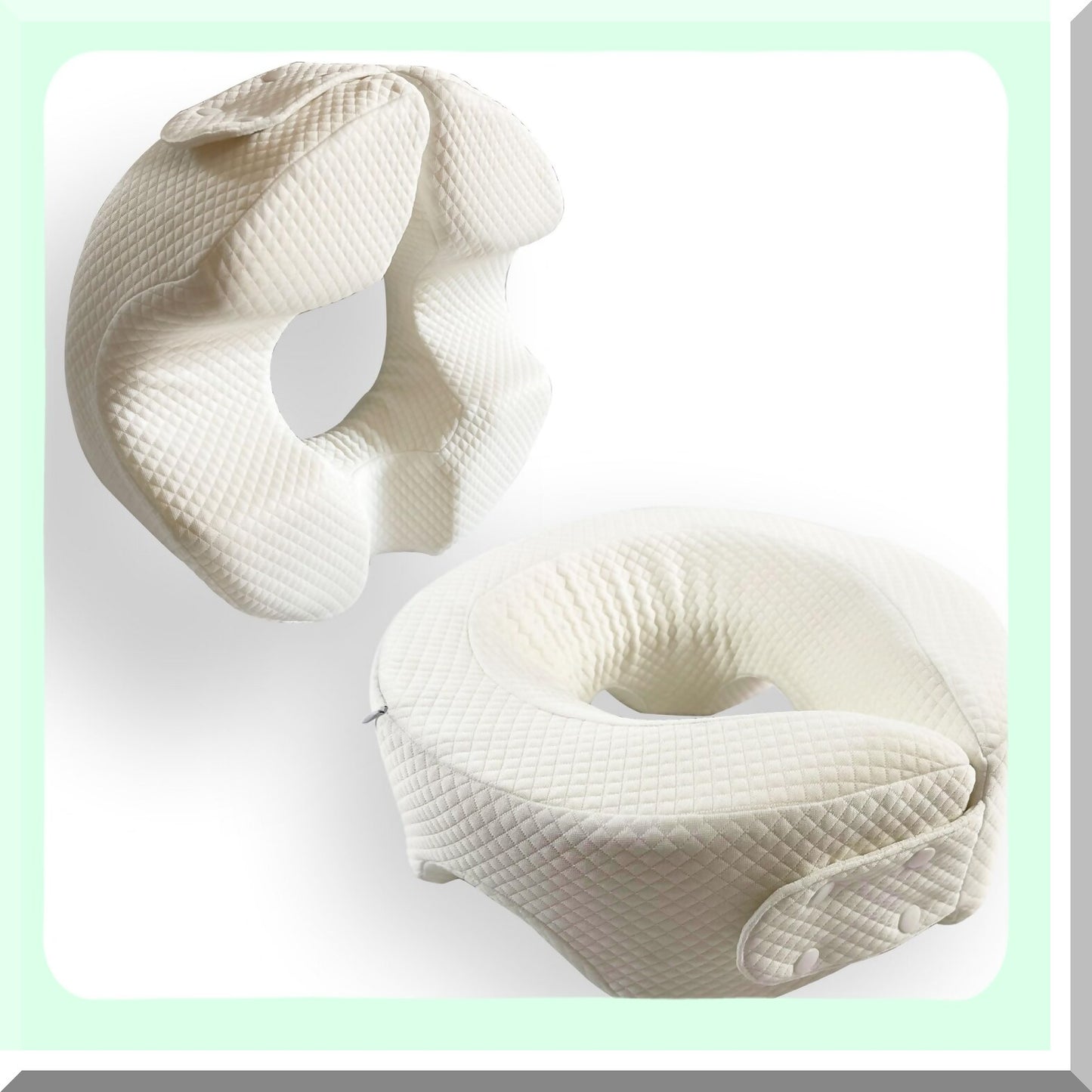 ProneRest Adjustable Headrest Pillow - Comfortable Stomach Sleeper Pillow for Contoured Post-Surgery Support. Breathe Easy with this Firm Version!