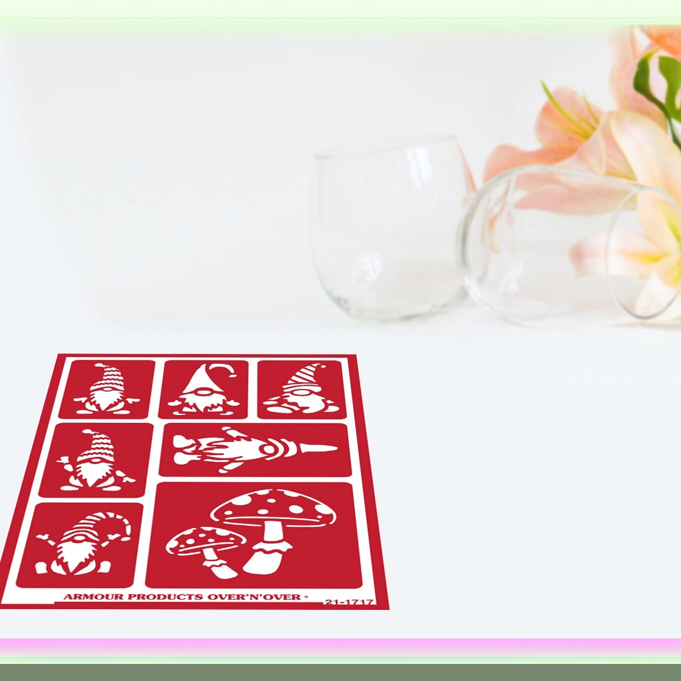 Gnomely Beehive Etching Stencil Set with Brush