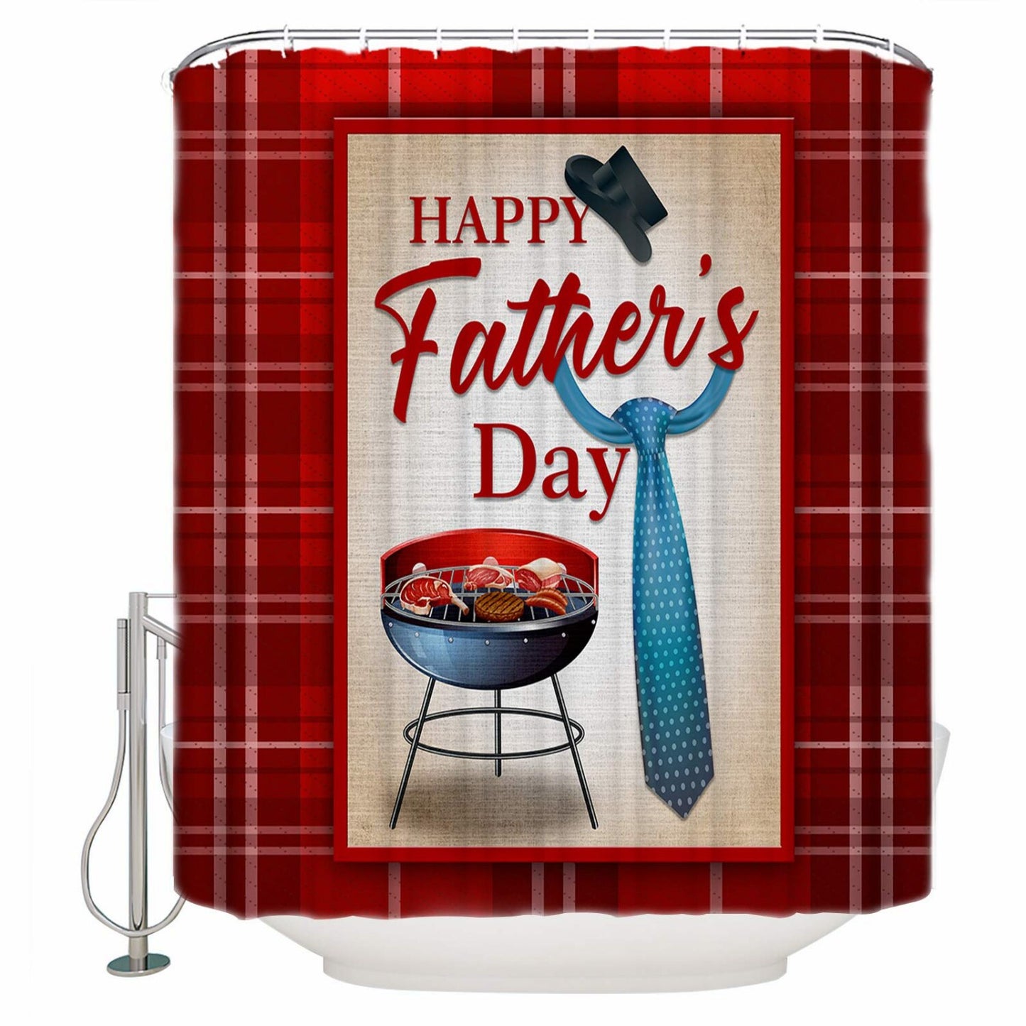 Shower Curtain 60"x72" Water-Resistant Polyester