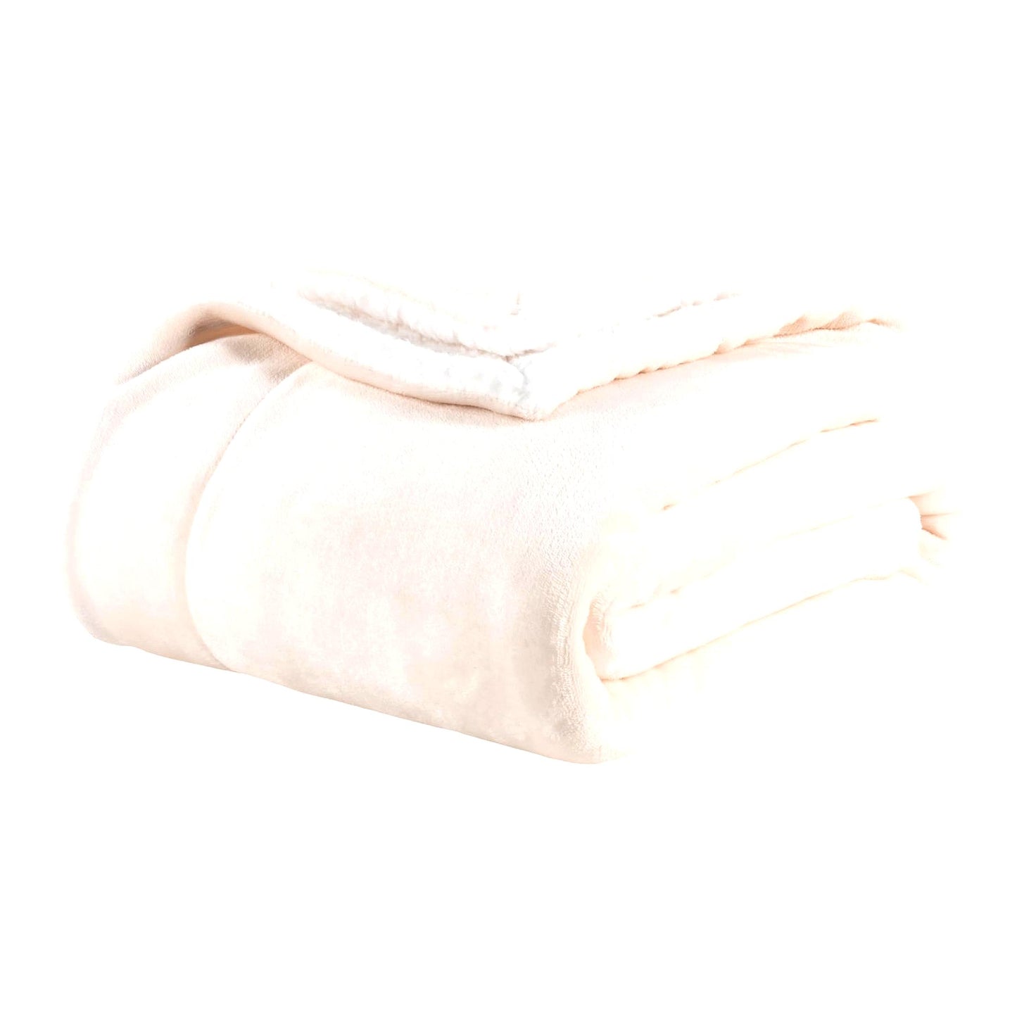 CozyLoft Sherpa Throw - Ultra Soft Reversible Blanket for Couch, Sofa, and Travel, Cream, 50"x60"