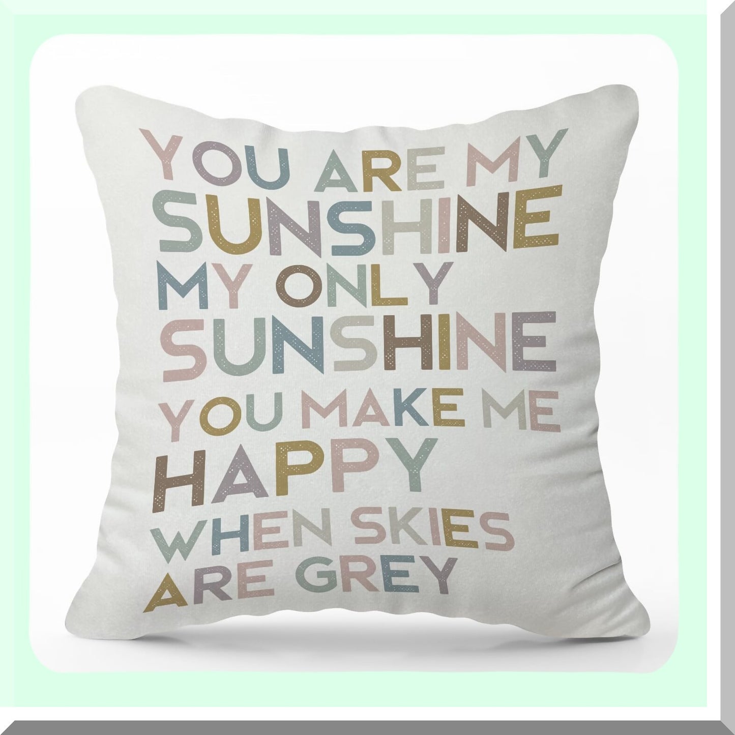 Sunshine Soft Decorative Pillowcase - Ideal Gift for Friends & Family - 18x18 Inch Sleeper Cushion Cover for Couch Bed Sofa - Cozy Pillow Cover