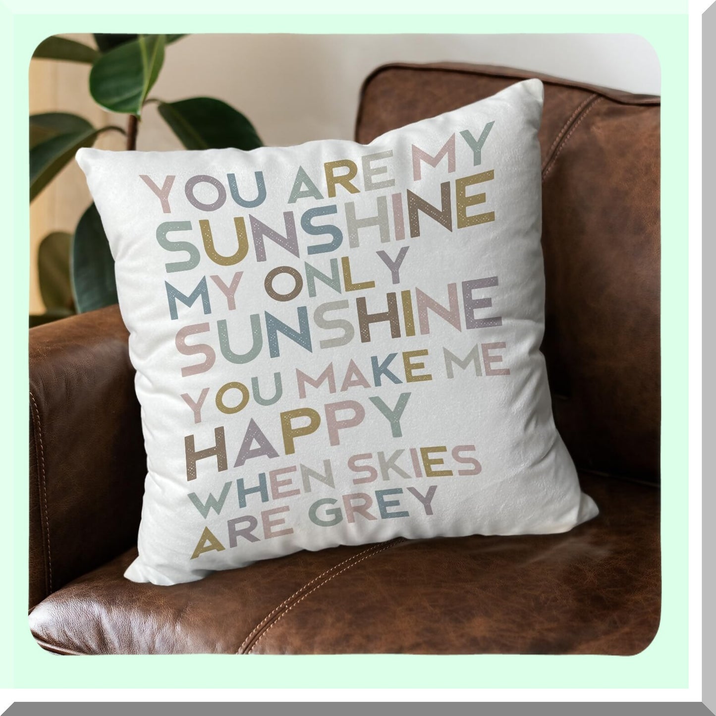 Sunshine Soft Decorative Pillowcase - Ideal Gift for Friends & Family - 18x18 Inch Sleeper Cushion Cover for Couch Bed Sofa - Cozy Pillow Cover