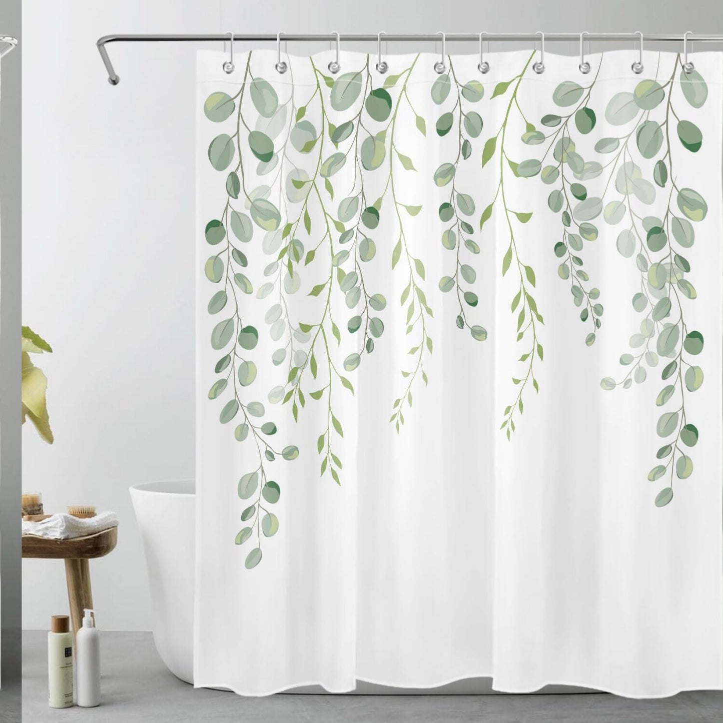 Green Leaves Shower Curtain 60x72 Inch