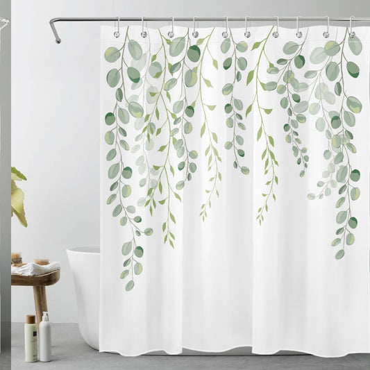 Green Leaves Shower Curtain 60x72 Inch