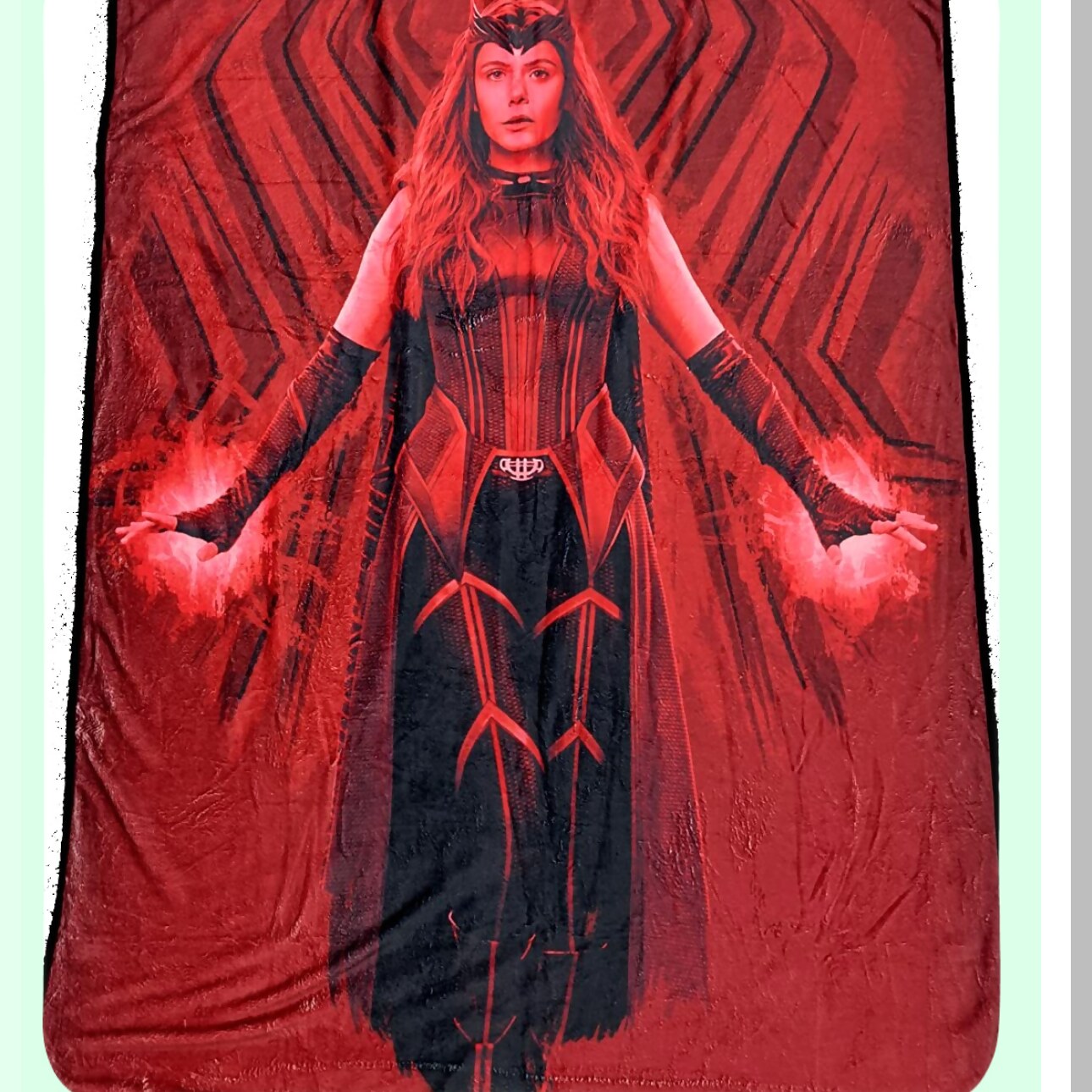 Scarlet Chaos Sherpa Throw Blanket - 45x60 Inches Plush Cozy Fleece Home Decor