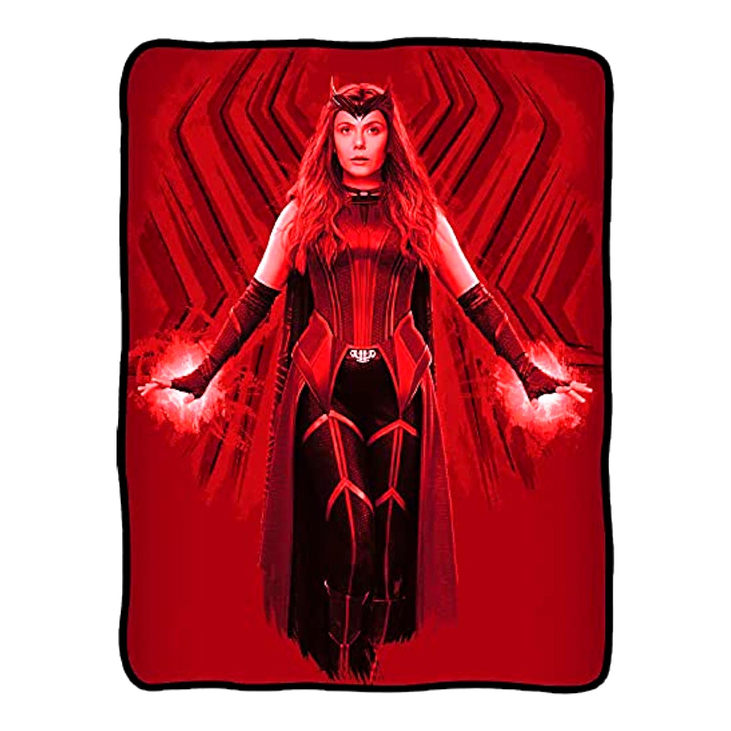 Scarlet Chaos Sherpa Throw Blanket - 45x60 Inches Plush Cozy Fleece Home Decor