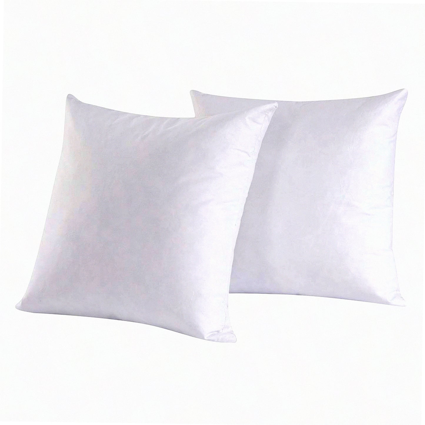 Luxury Down Square Throw Pillow Inserts - Set of 2, 16x16 Inch, 95% Down, Cotton Cover, Decorative Cushion Fillers, Premium Quality Pillows