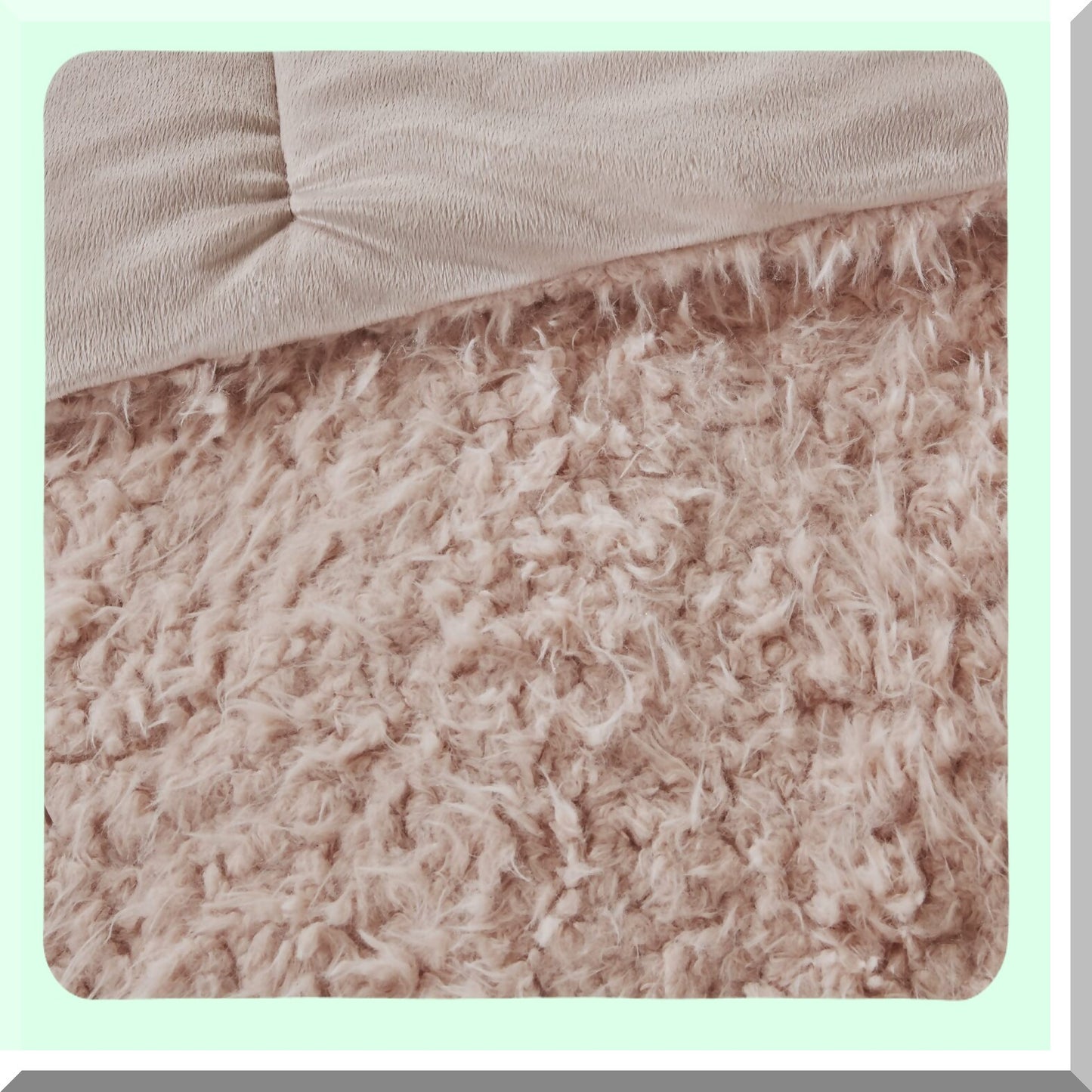 Blush Pink Mohair Luxe Comforter Set - Twin Size 68"x90" - Soft & Cozy Reverse Mink Bedding - Nova Collection