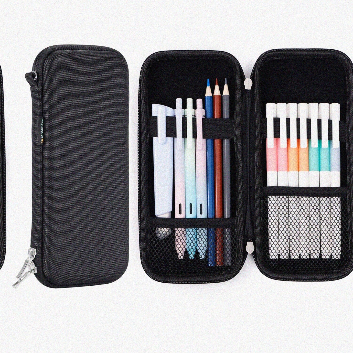 Hard Pencil Case Box for Adults Black