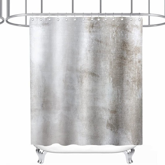 Gray Shower Curtain 72x72 Inches with Hooks