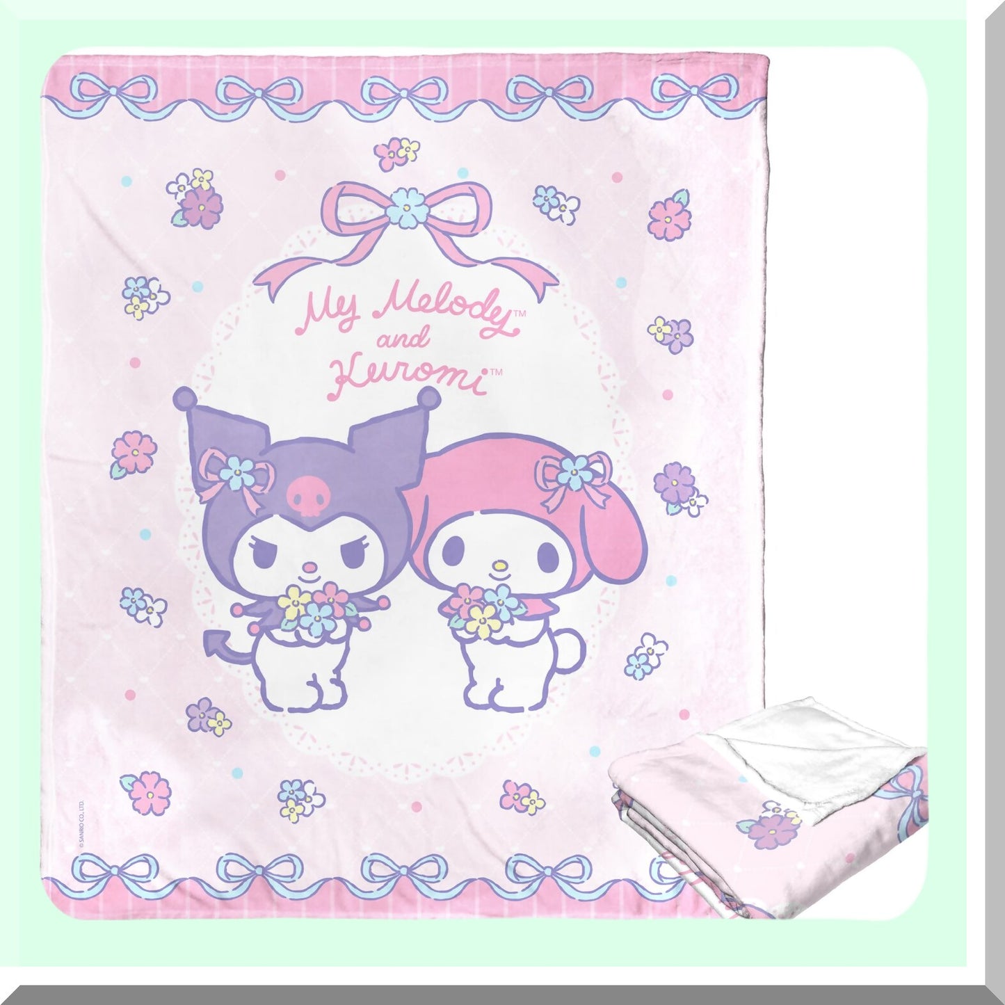 SilkTouch Floral Friends Throw Blanket, 50"x60" - Cozy & Soft"